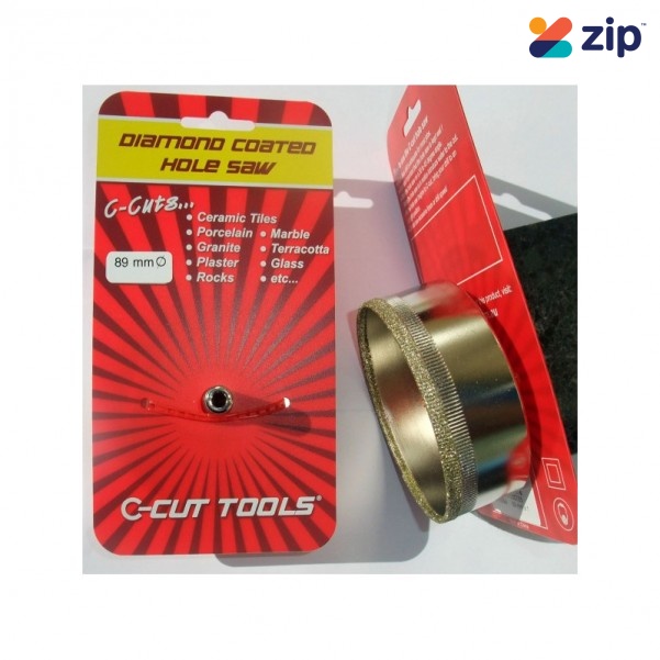 C-CUT TOOLS DCHS89S - 89mm Diamond Coated Hole Saw Holesaws